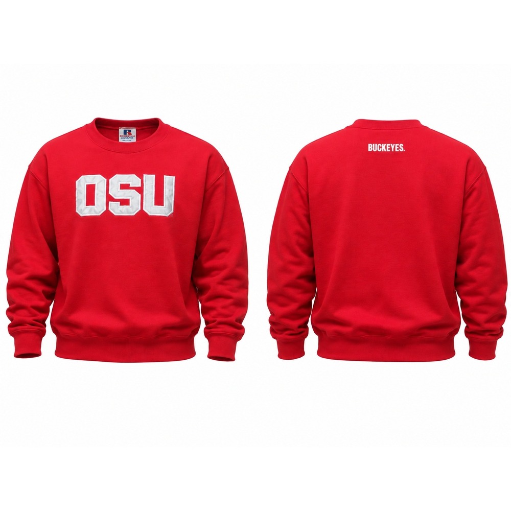 Vintage Team Edition OSU Ohio State Buckeyes Sweatshirt Red XL Made in USA